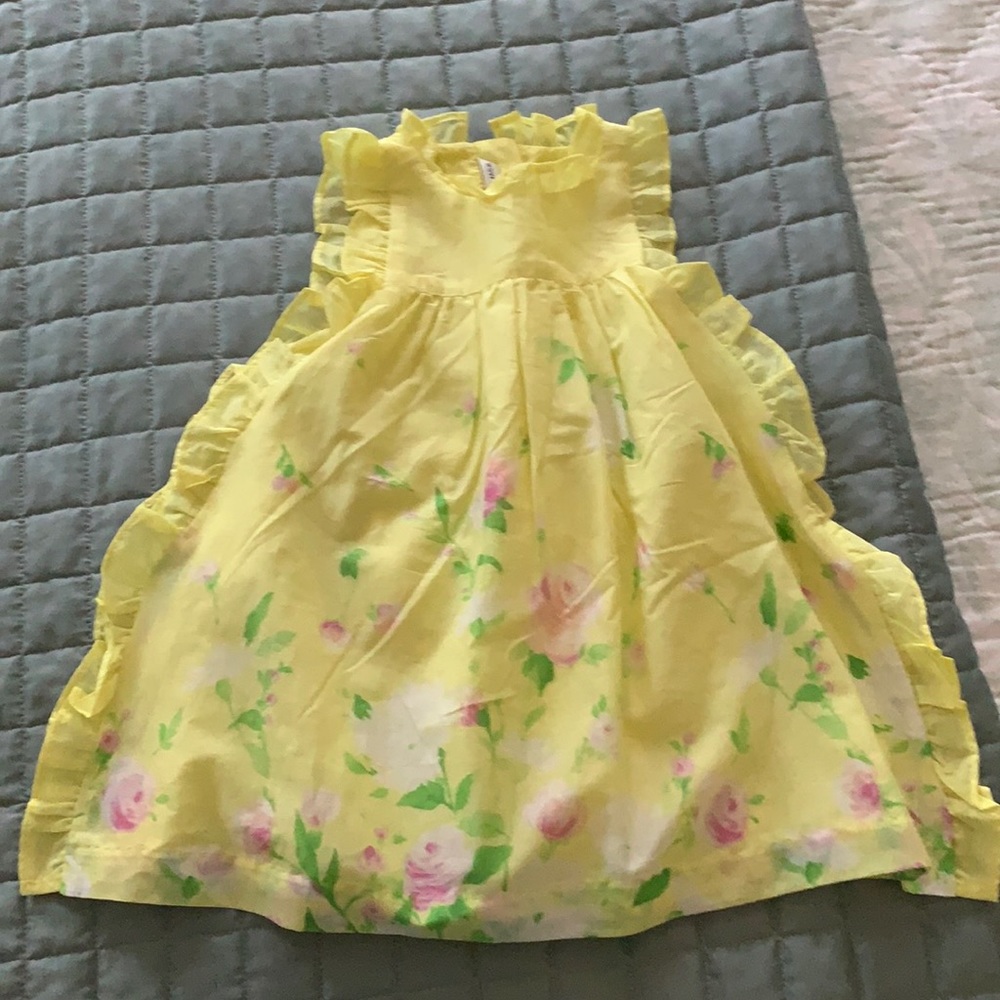 NWT Janie and Jack yellow dress.